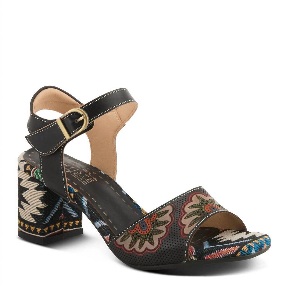 NEW SPRING STEP SHOES women's sassyclass sandals in black multi
